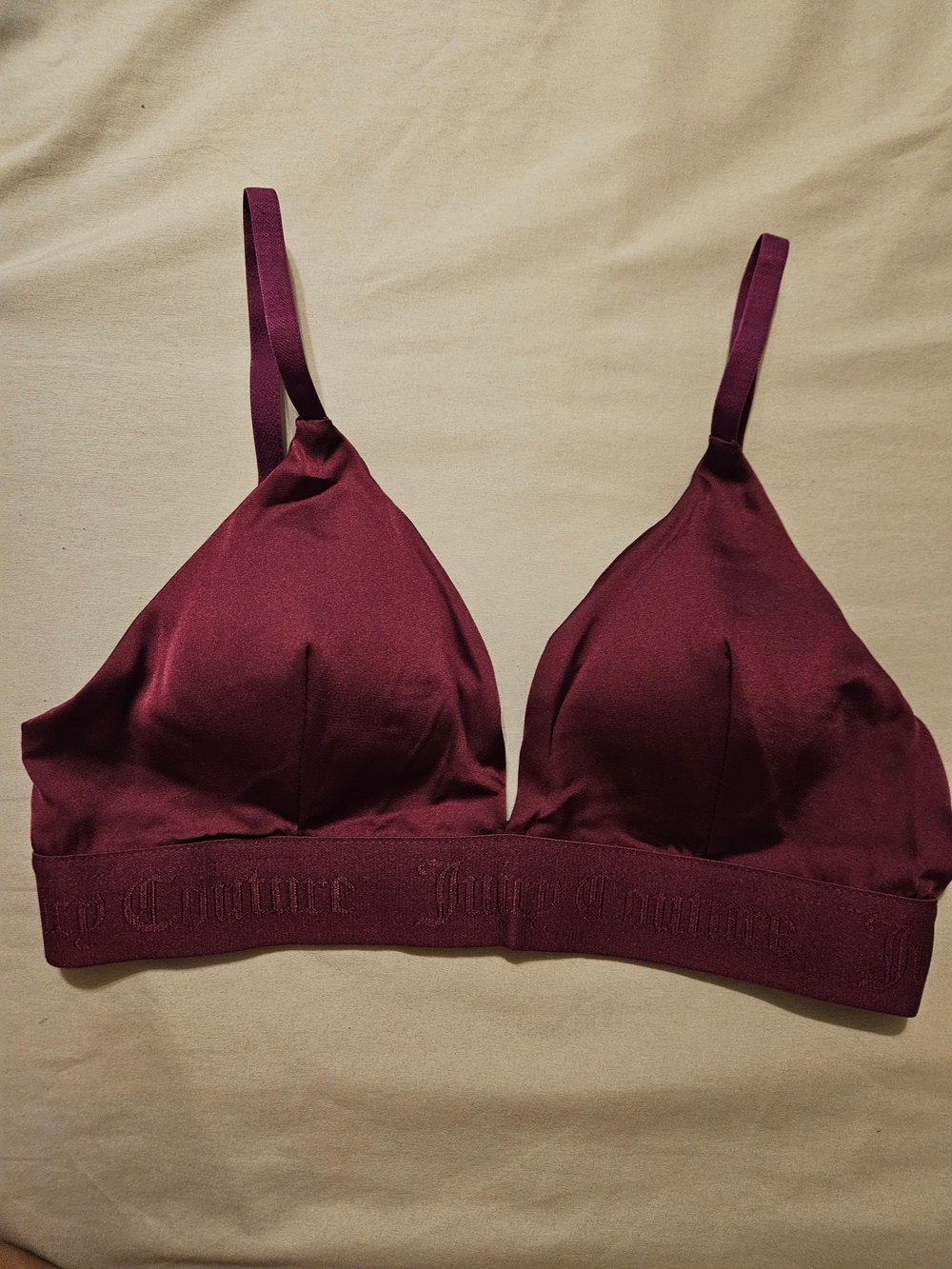 Juicy Couture Wireless Bralette in Burgundy
